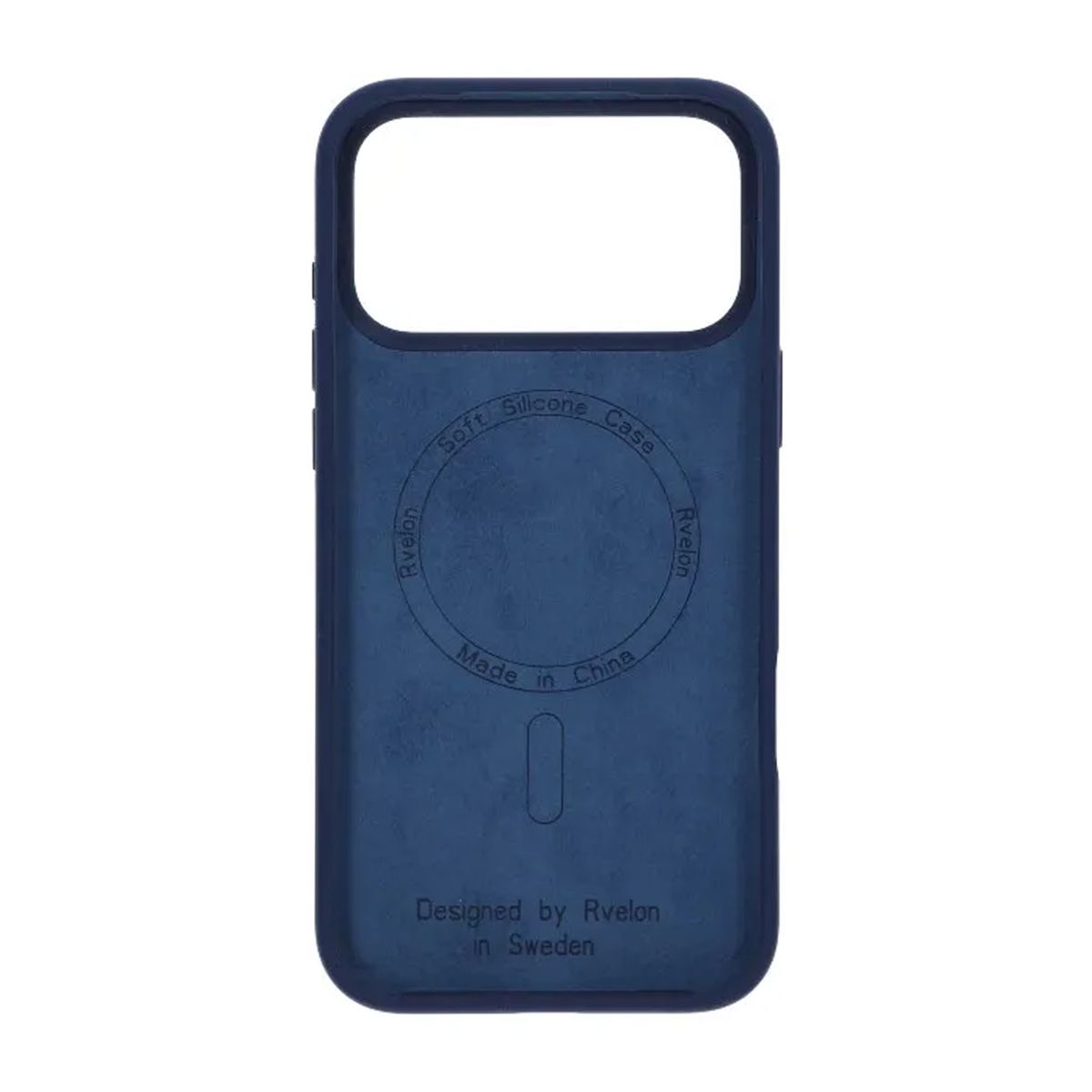 Rvelon Mobilskal Silikon MagSafe för iPhone 17 Pro - Mörkblå image 3