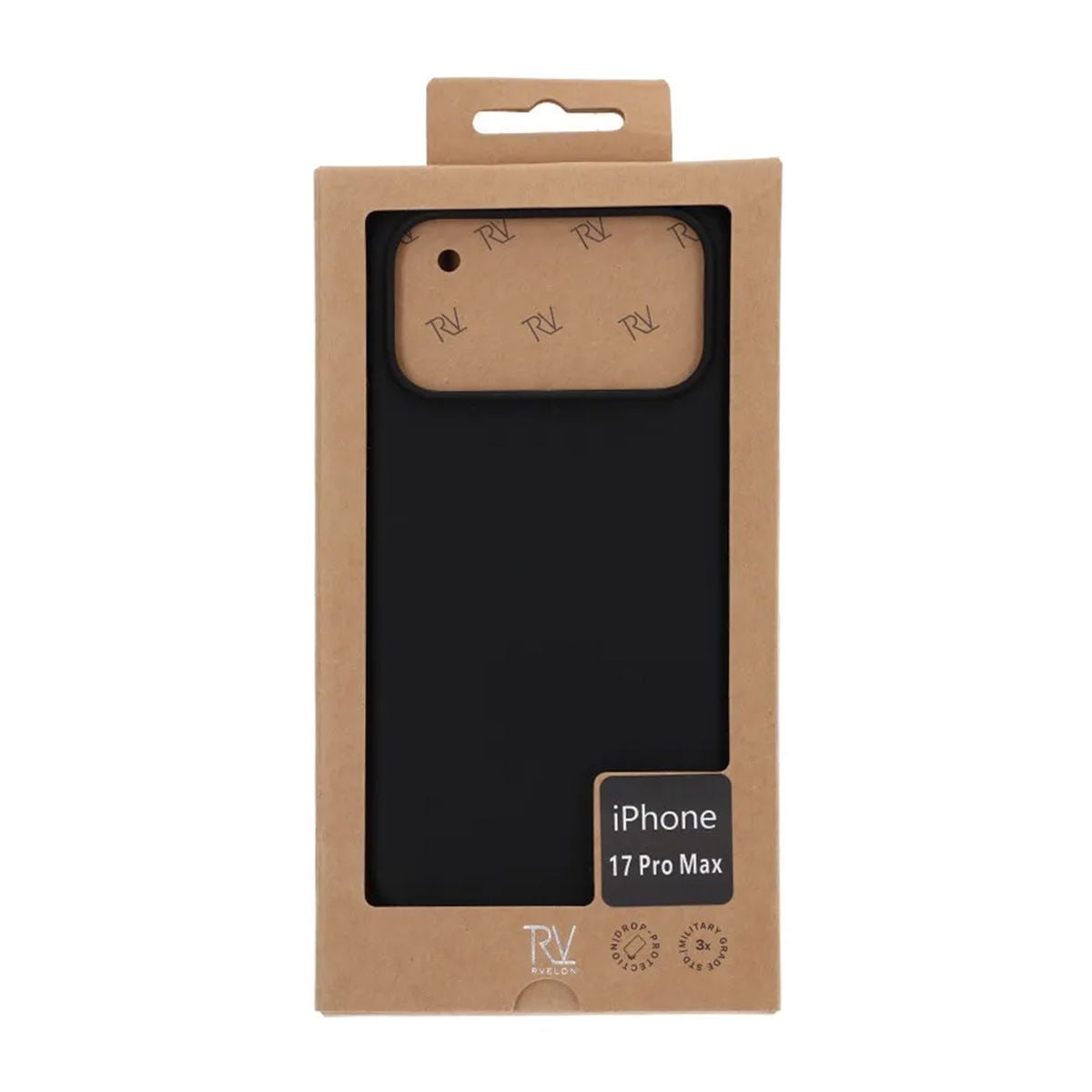 Rvelon Mobilskal Silikon MagSafe för iPhone 17 Pro Max - Svart image 4