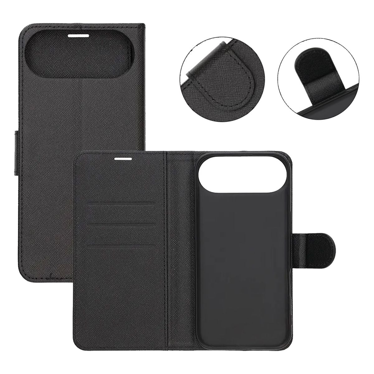 Plånboksfodral med stativ till iPhone Air - Svart image 5