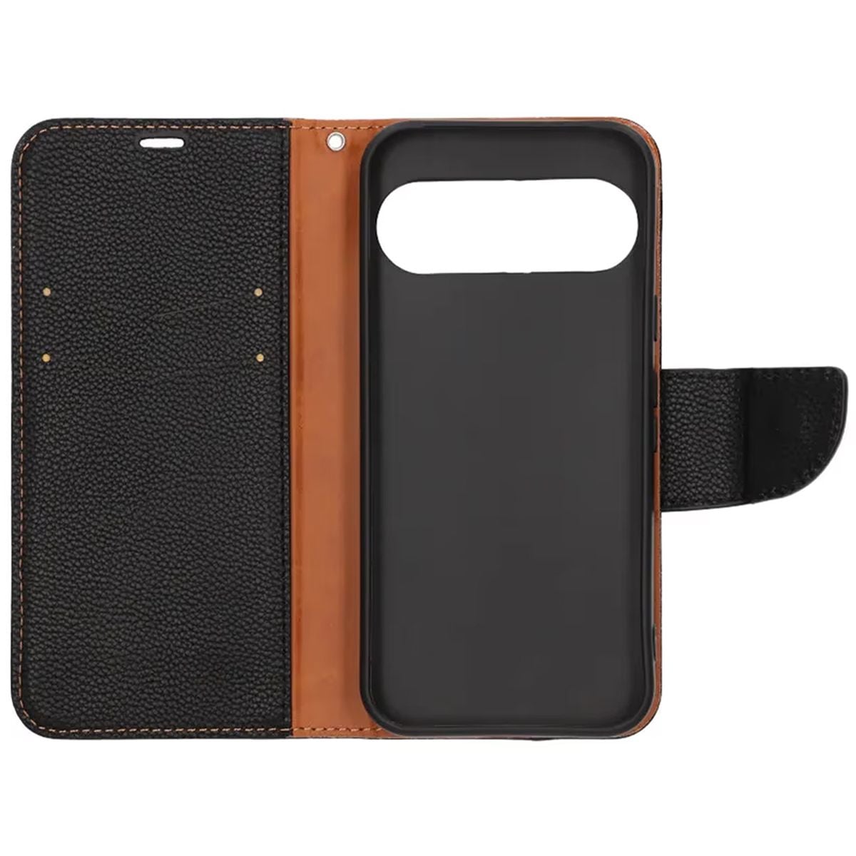 Plånboksfodral med Stativ för Google Pixel 10 Pro XL - Svart/Brun image 4