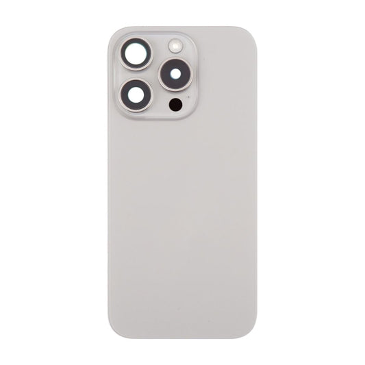 iPhone 16 Pro Max Baksida Glas Komplett OEM - Naturlig Titan image 2
