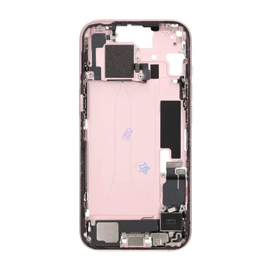Mittenram med smådelar för iPhone 15 - Rosa OEM image 2