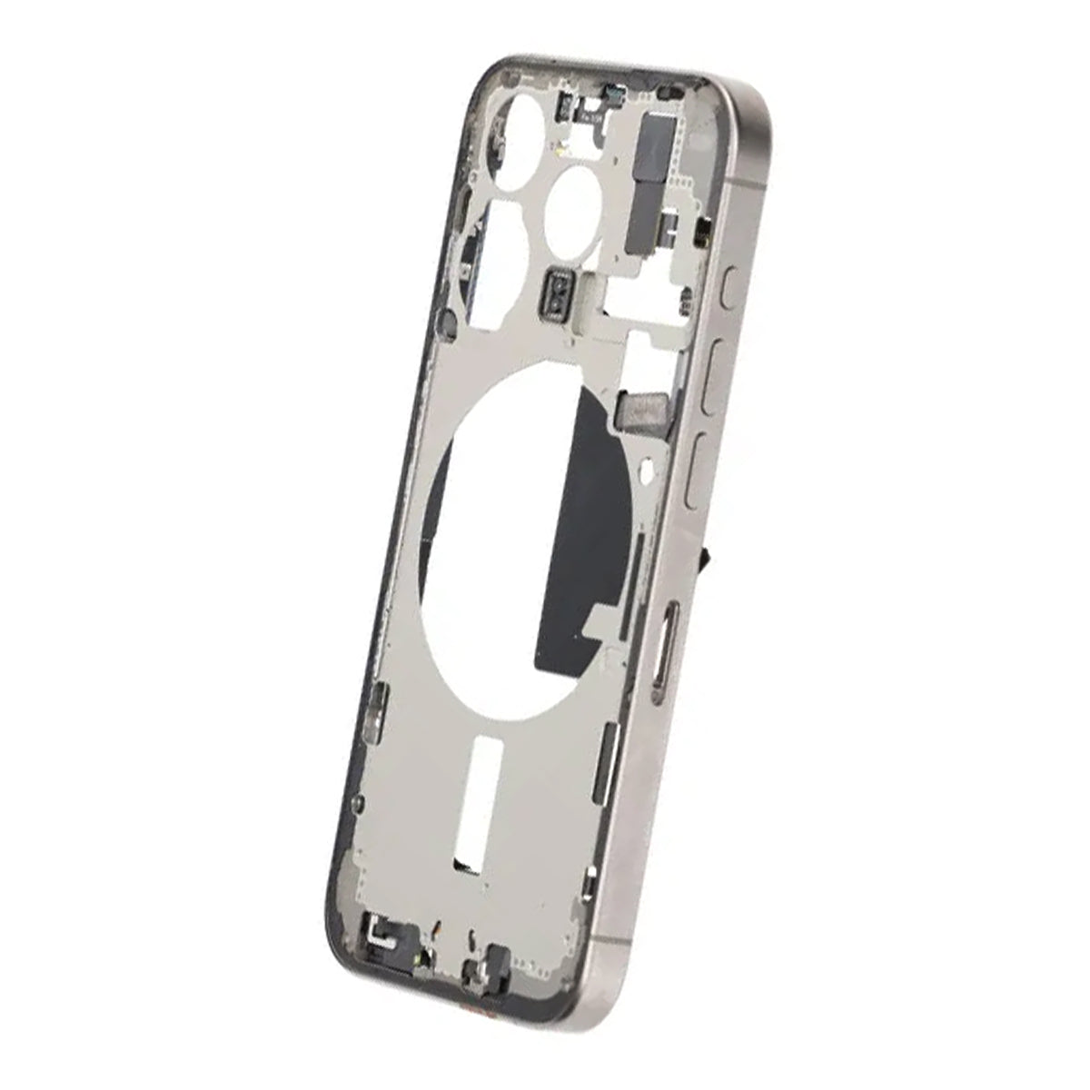 Mittenram med smådelar för iPhone 15 Pro - Naturlig Titan OEM image 5