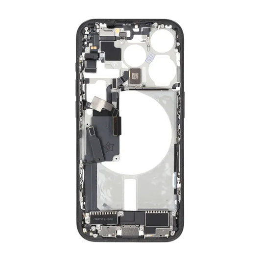 Mittenram med smådelar för iPhone 15 Pro - Svart Titan OEM image 2