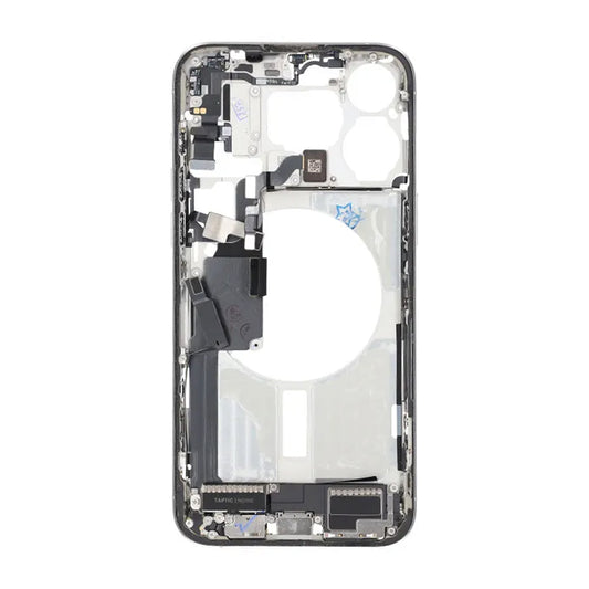 Mittenram med smådelar för iPhone 15 Pro Max - Vitt Titan OEM image 2