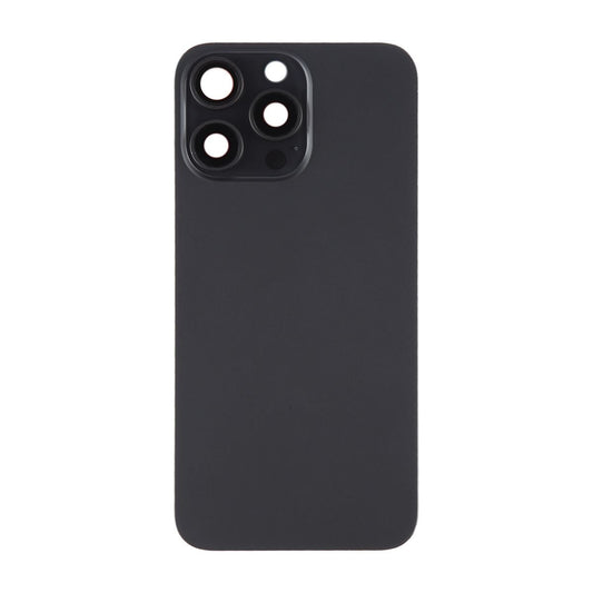 iPhone 15 Pro Max Baksida Glas med Magnet och Kameralins - Svart Titan image 2
