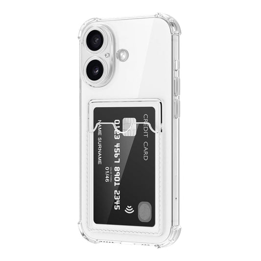 Stöttåligt Mobilskal med Korthållare för iPhone 17 - Klar image 3