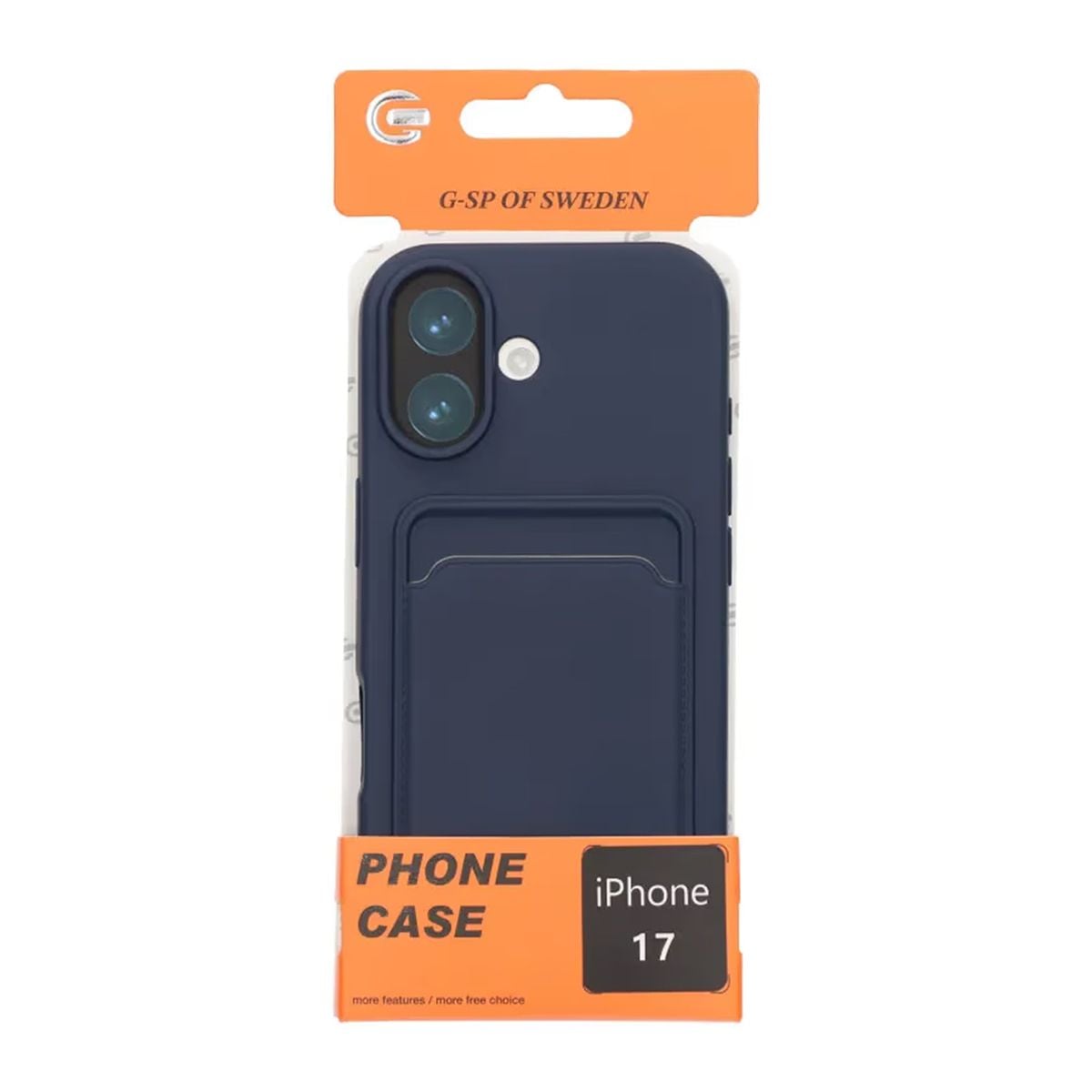 Mobilskal Silikon med Korthållare för iPhone 17 - Blå image 6