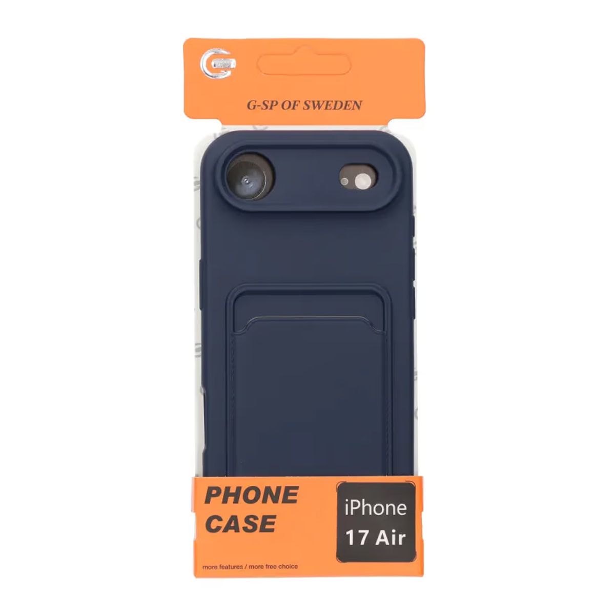 Mobilskal Silikon med Korthållare för iPhone Air - Blå image 6