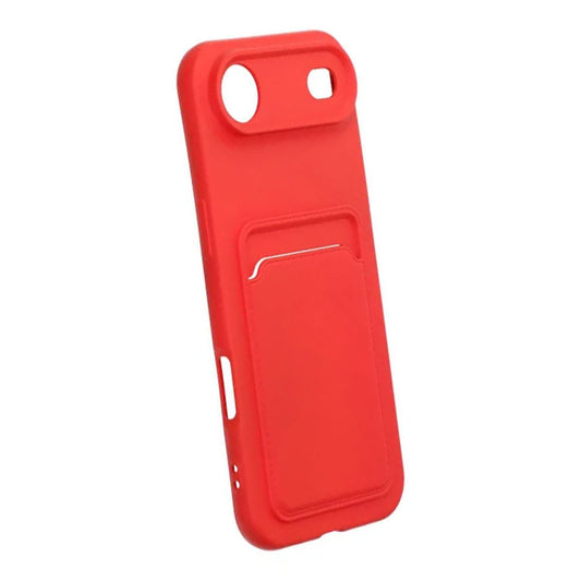 Mobilskal Silikon med Korthållare för iPhone Air - Röd image 5