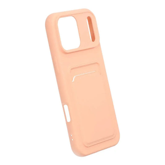 Mobilskal Silikon med Korthållare för iPhone 17 Pro Max - Rosa image 4