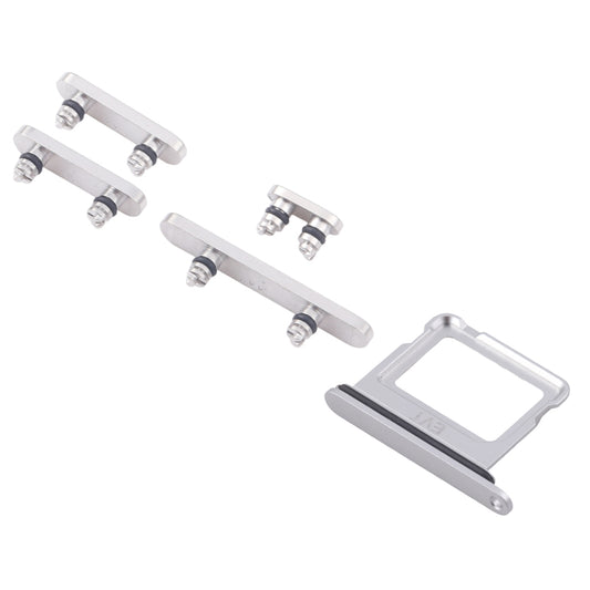 Knappar och Simkorthållare för iPhone 16/16 Plus - Vit image 2