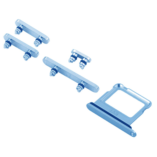 Knappar och Simkorthållare för iPhone 16/16 Plus - Blå image 2