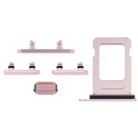 Knappar och Simkorthållare för iPhone 15/15 Plus - Rosa image 2