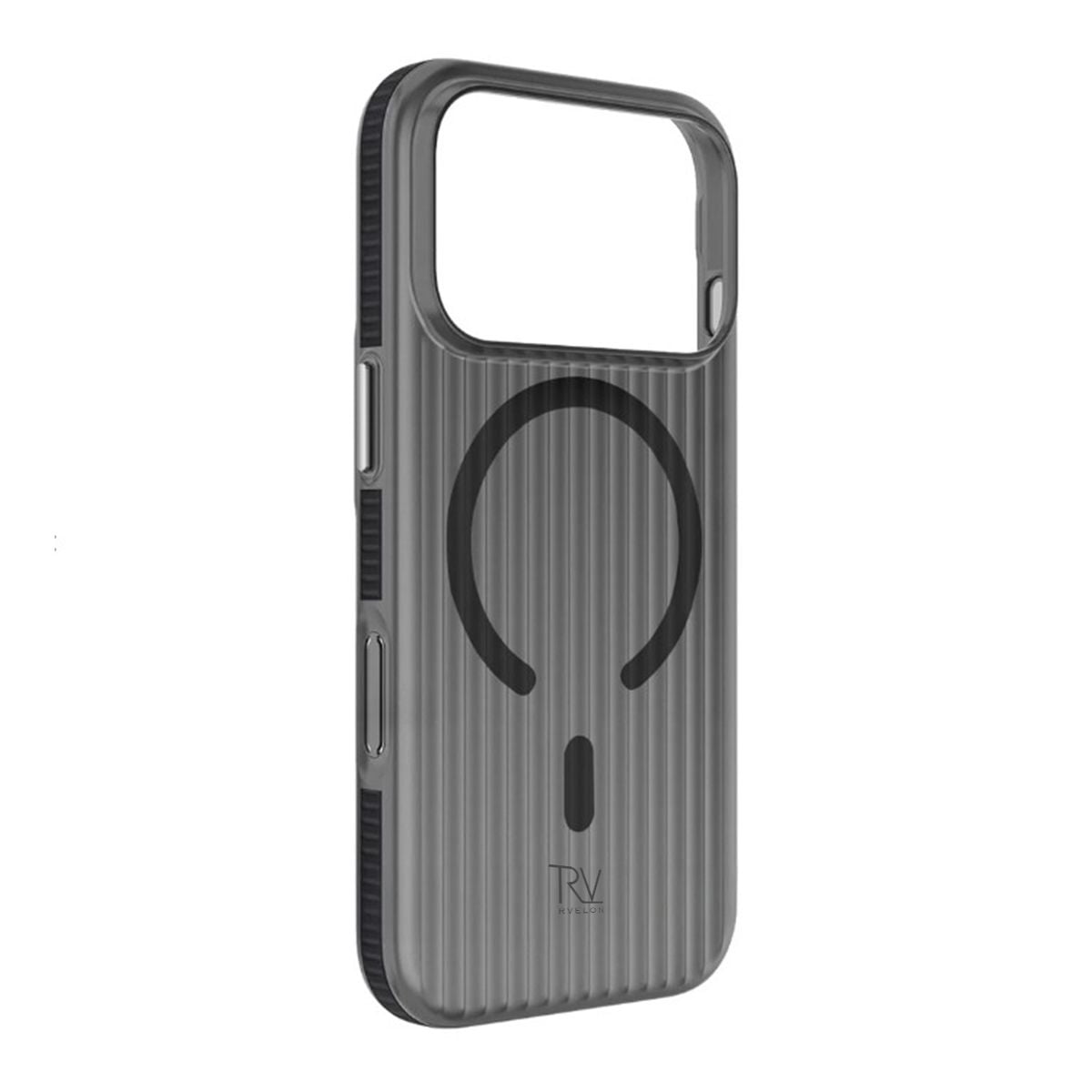 Rvelon Mobilskal Korrugerad Magsafe för iPhone 17 Pro Max - Svart image 2