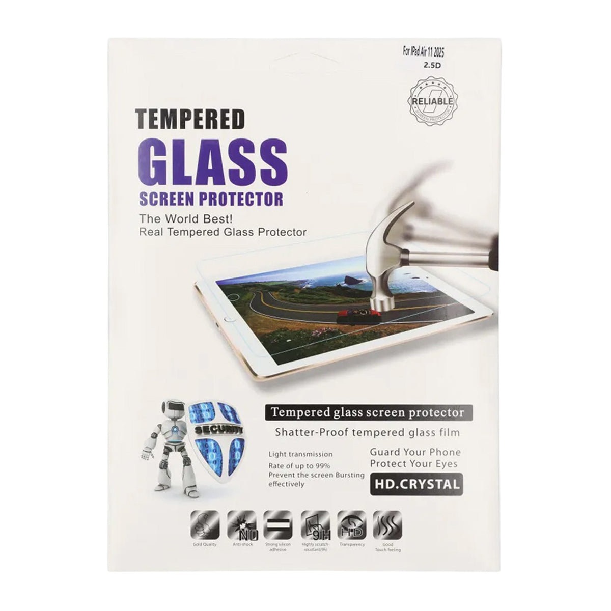 Skärmskydd iPad Air 11 (2025) Härdat Glas - Miljö image 4