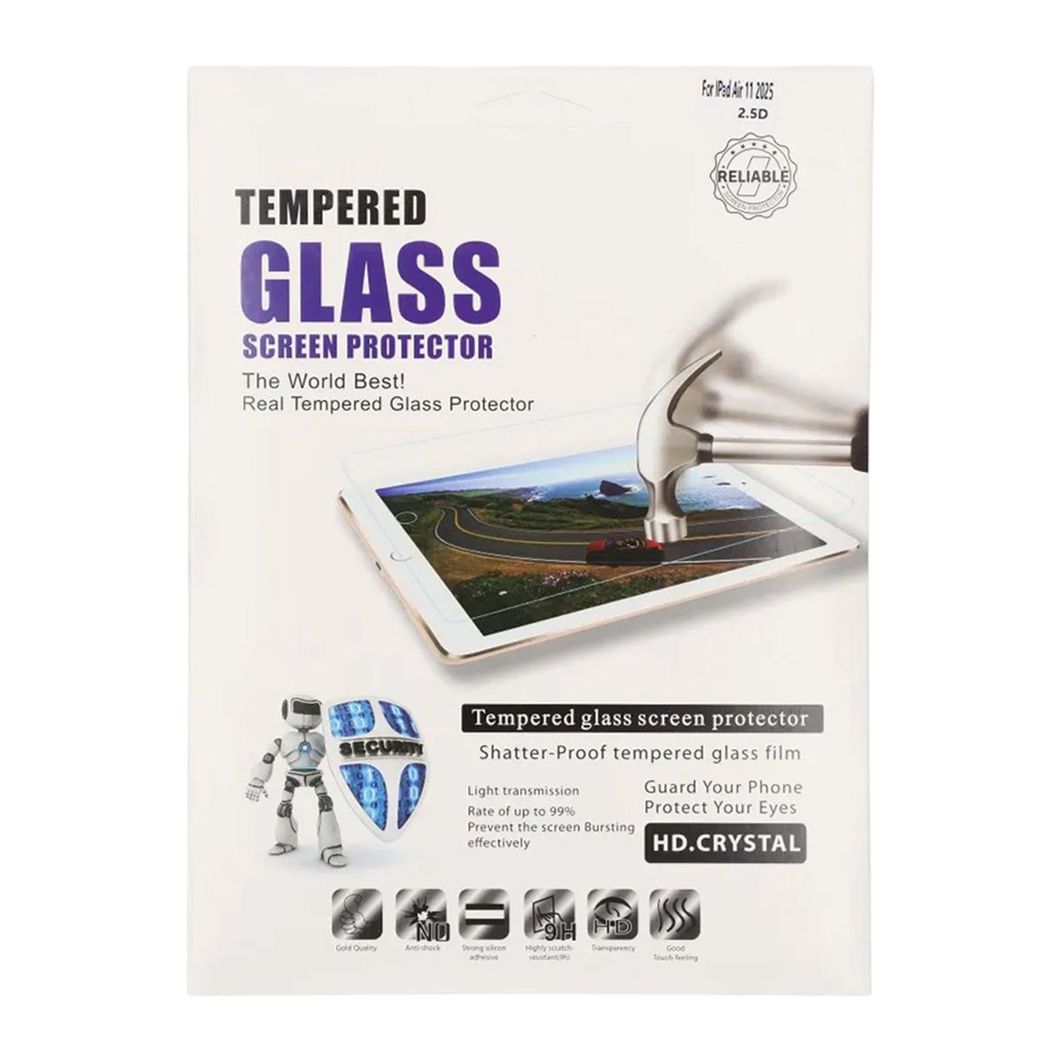Skärmskydd iPad Air 11 (2025) Härdat Glas - Miljö image 4