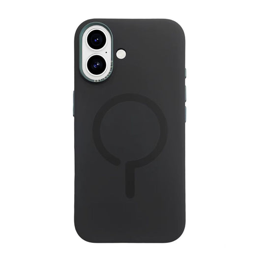 Mobilskal Silikon med Kamera Metallram för iPhone 17 - Svart image 2
