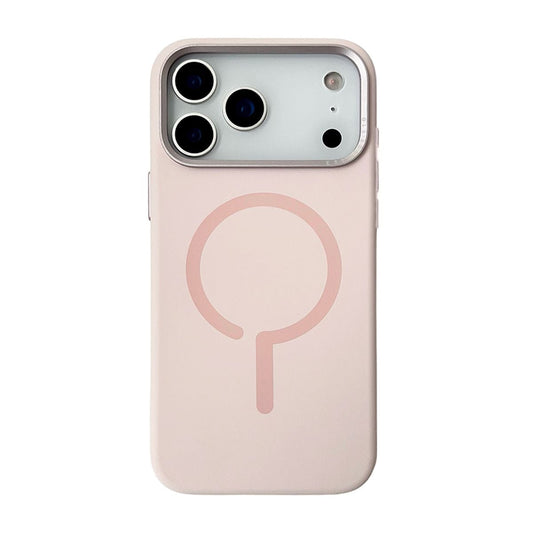 Mobilskal Silikon med Kamera Metallram för iPhone 17 Pro - Rosa image 2