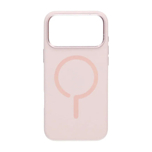 Mobilskal Silikon med Kamera Metallram för iPhone 17 Pro Max - Rosa image 2