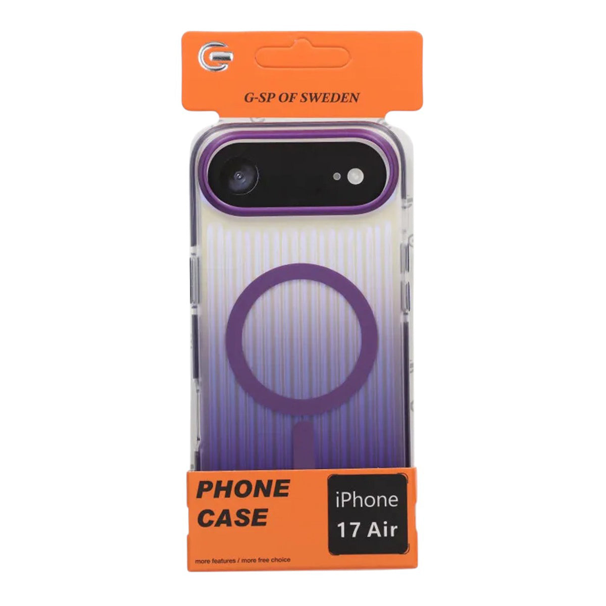 Mobilskal Korrugerad MagSafe för iPhone Air - Mörklila image 4