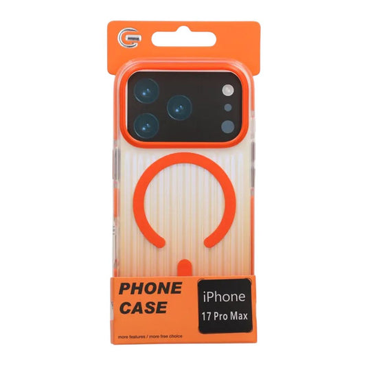 Mobilskal Korrugerad MagSafe för iPhone 17 Pro Max - Orange image 4