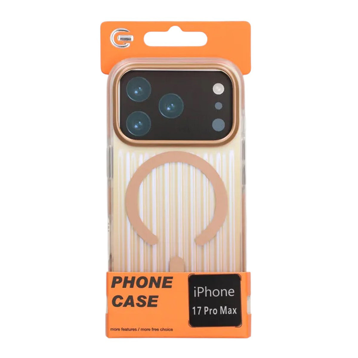 Mobilskal Korrugerad MagSafe för iPhone 17 Pro Max - Guld image 4