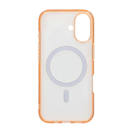 Mobilskal TPU Magsafe för iPhone 17 - Orange Transparent image 3