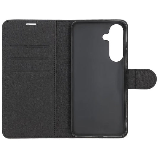 Plånboksfodral med stativ till Samsung Galaxy S25 FE - Svart image 2