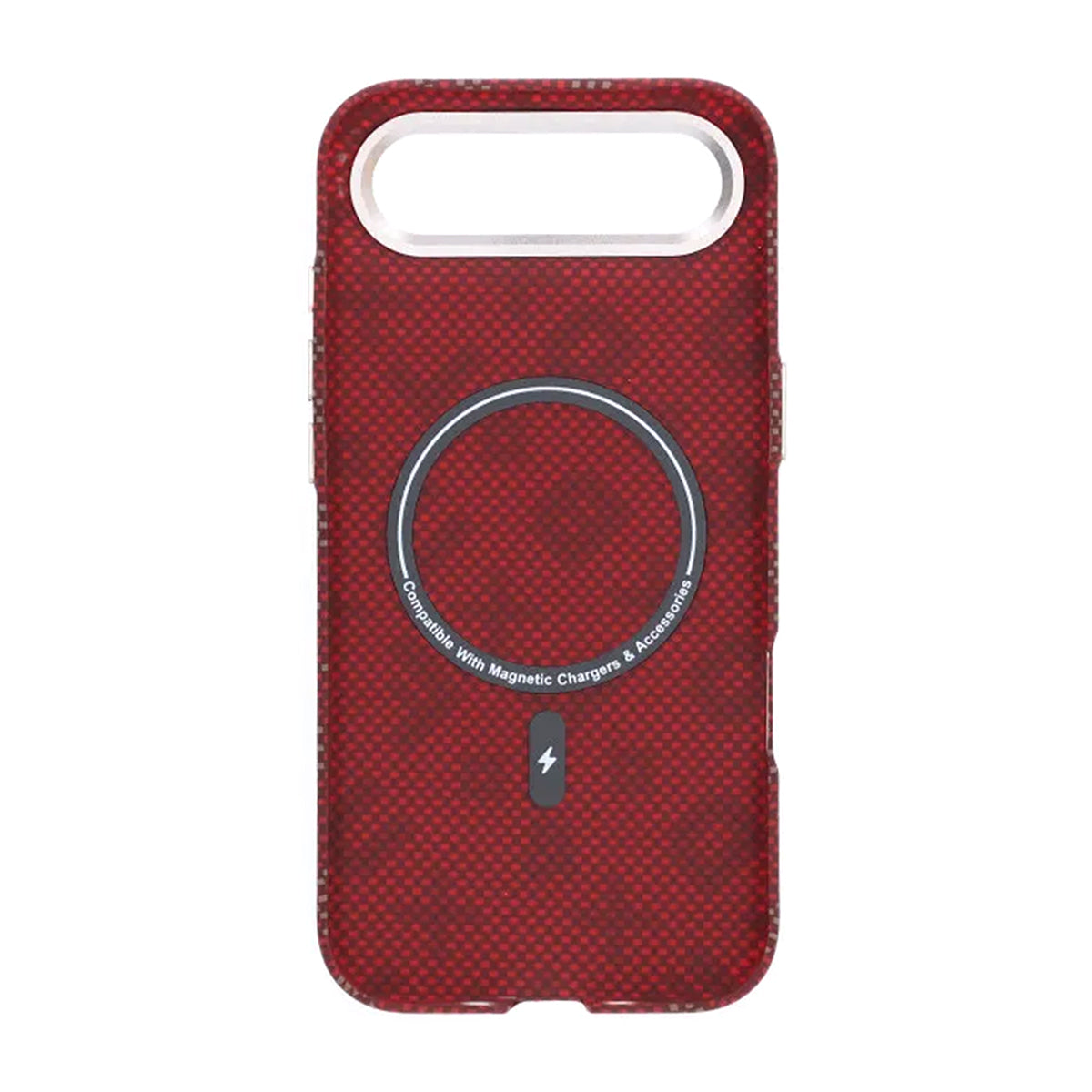 Mobilskal Aramidfiber för iPhone Air - Röd med text image 3