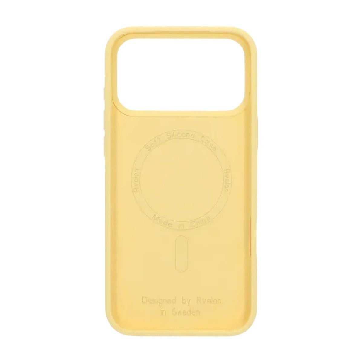 Rvelon Mobilskal Silikon MagSafe för iPhone 17 Pro Max - Gul image 4