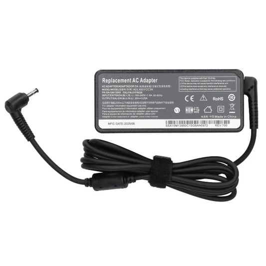 Nätadapter Laddare för Lenovo 65W 20V 4,0×1,7 mm image 2