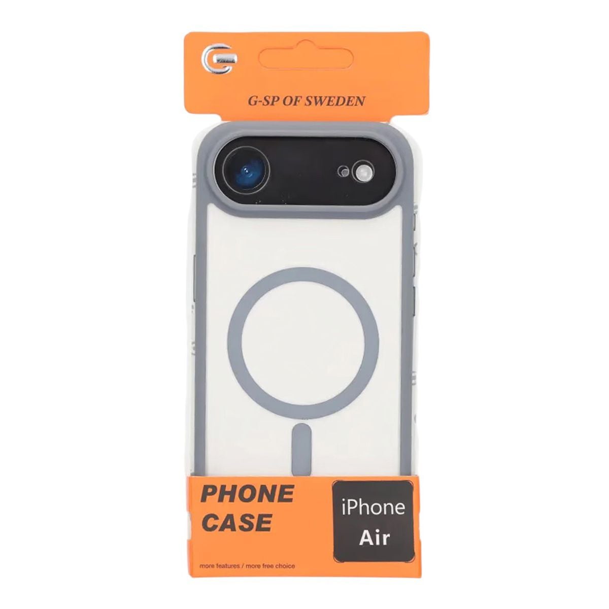 Skal för iPhone Air med MagSafe & Kameraskydd - Grå image 4