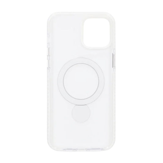 Skal Magsafe till iPhone 13 och 14 - Transparent vit med ringstativ image 3