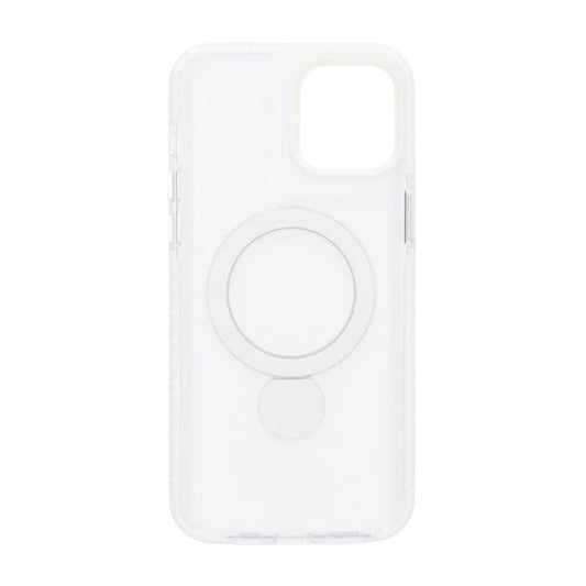 Skal Magsafe till iPhone 15 - Transparent vit med ringstativ image 3