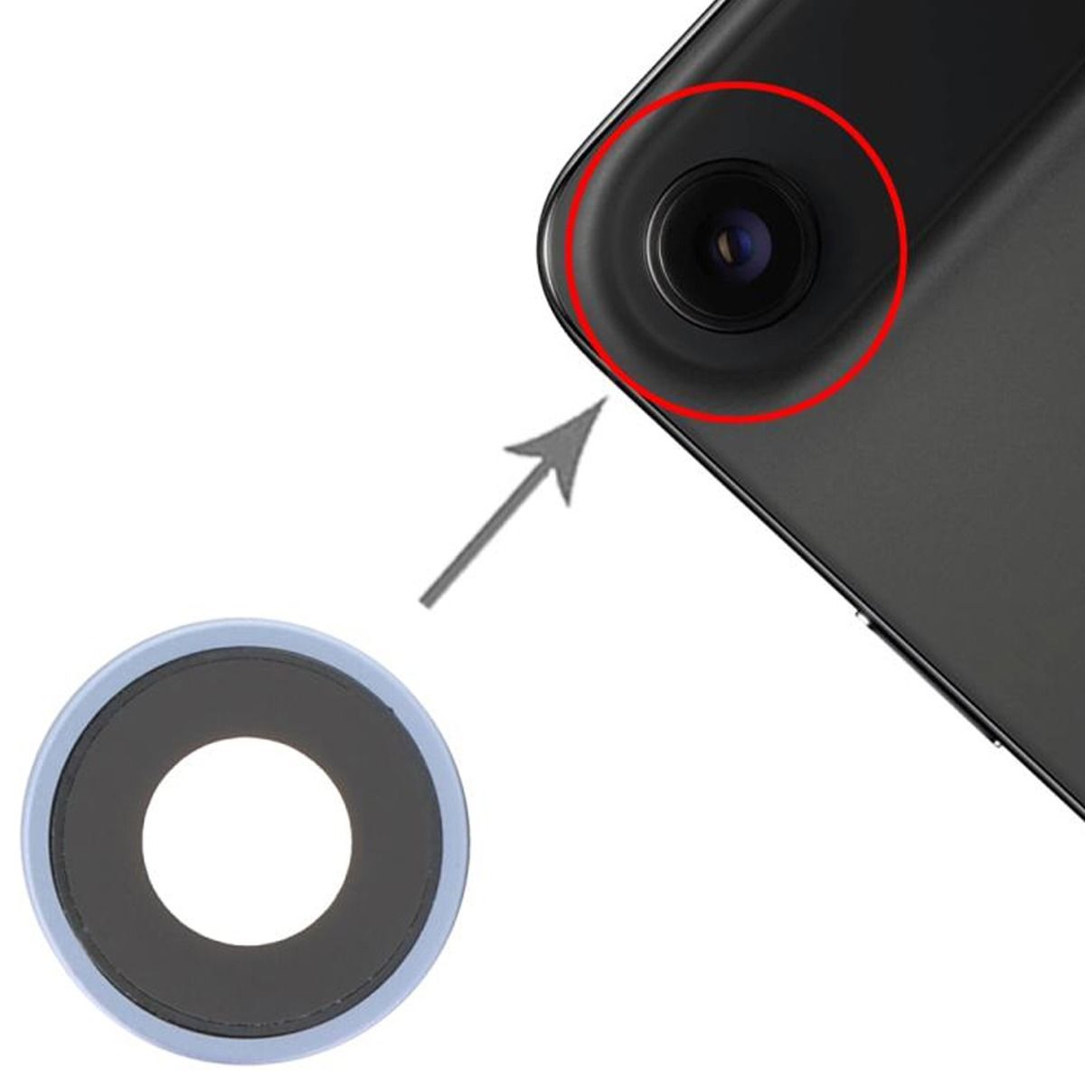 Kameralinser med ram för iPhone Air - Blå image 3