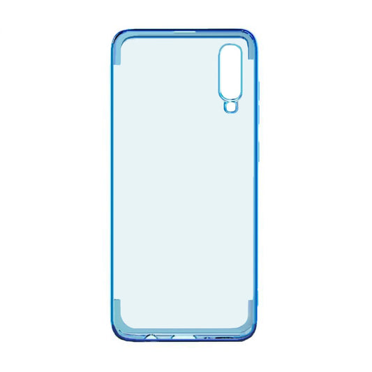 Stöttåligt Mobilskal Samsung A70 - Pläterad Blå image 2