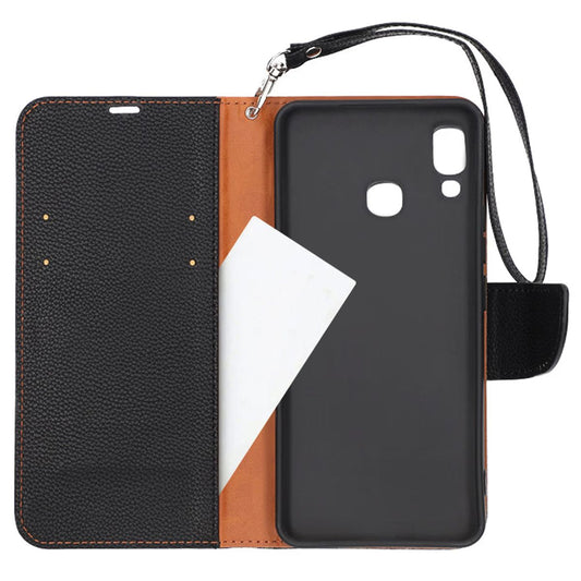 Samsung Galaxy A20e Plånboksfodral med Stativ - Svart image 2