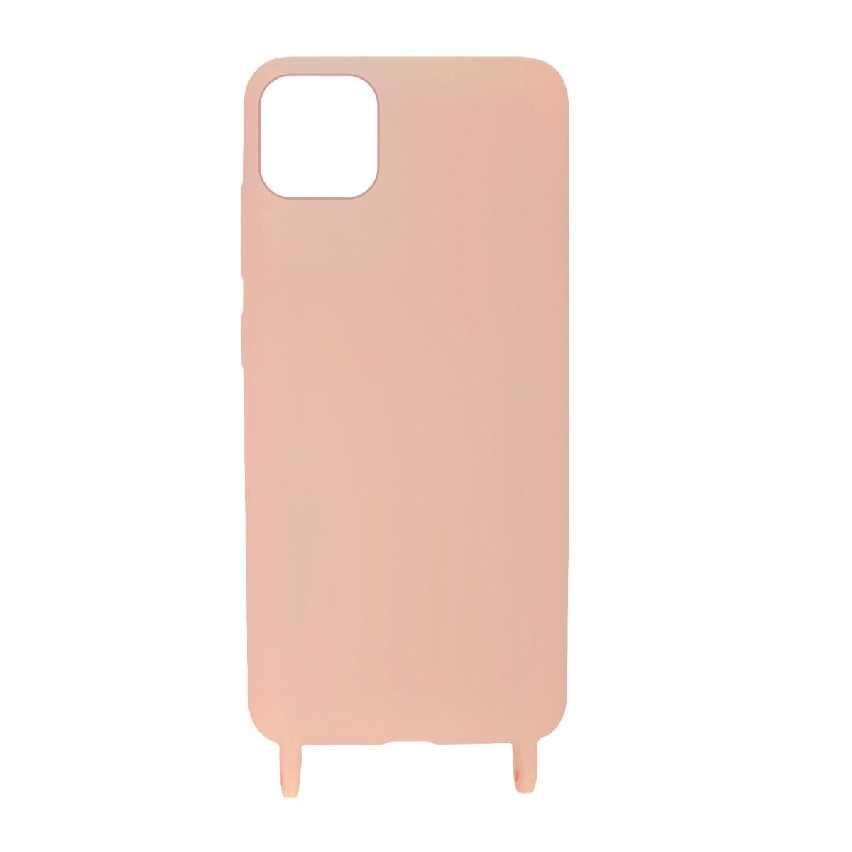 iPhone 11 Pro Max Silikonskal med Rem/Halsband - Rosa image 6