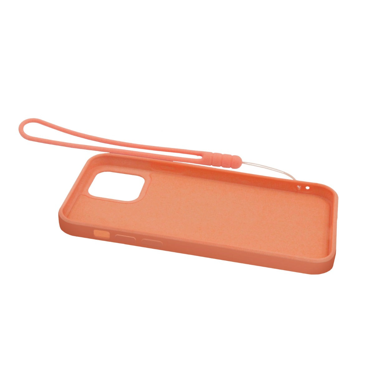 iPhone 12 Mini Silikonskal med Ringhållare och Handrem - Orange image 4