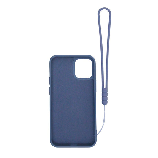 iPhone 12 Pro Max Silikonskal med Ringhållare och Handrem - Grå image 2