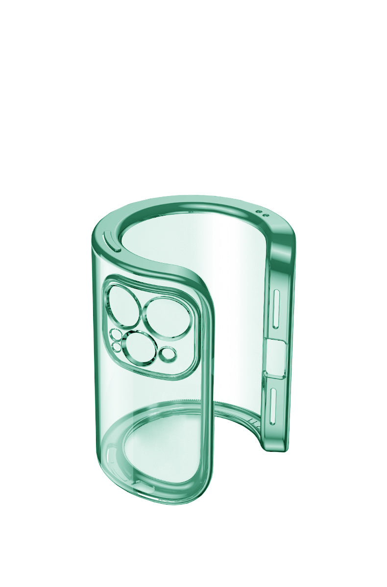 iPhone 12 Pro Mobilskal med Kameraskydd - Grön/transparent image 3