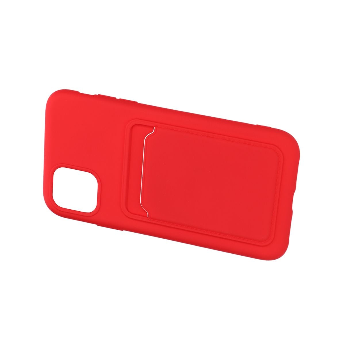 iPhone 11 Silikonskal med Korthållare - Röd image 4
