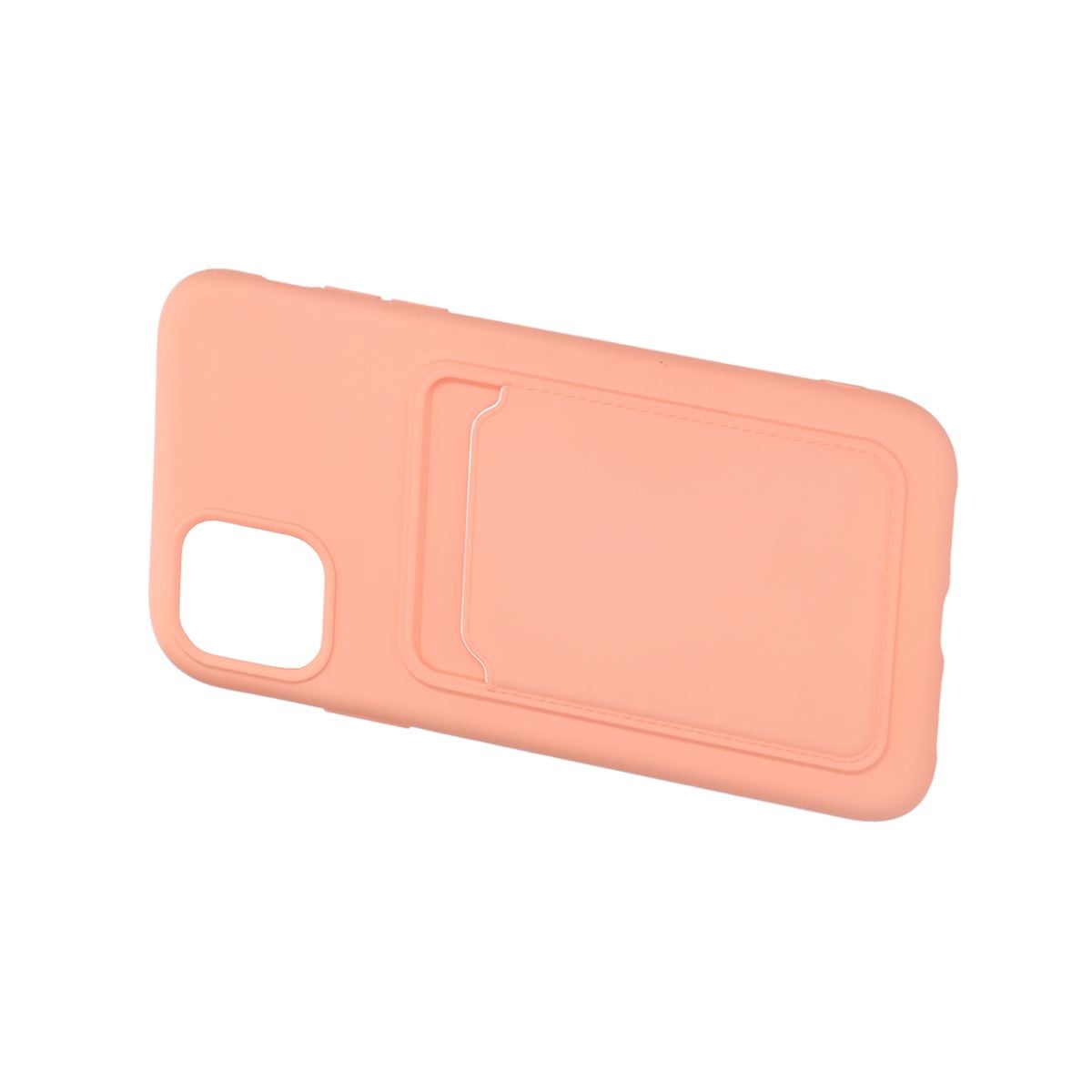 iPhone 11 Silikonskal med Korthållare - Rosa image 4