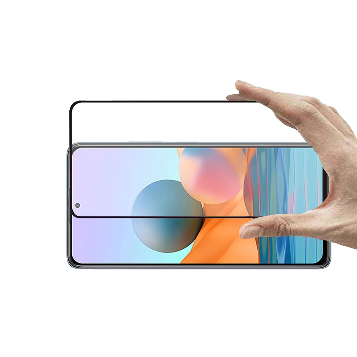 Skärmskydd Xiaomi Note 10S - 3D Härdat Glas Svart (bulk) image 3