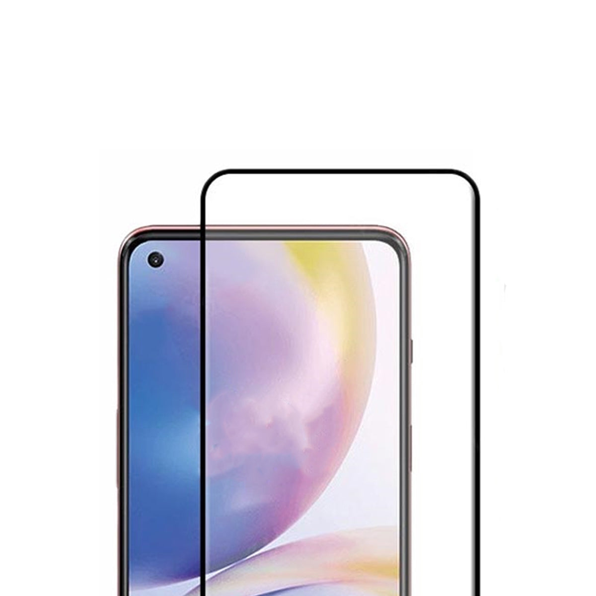 Skärmskydd OnePlus Nord 2 5G - 3D Härdat Glas Svart image 4