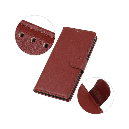 Xiaomi Redmi 9A Plånboksfodral med Stativ - Brun image 4