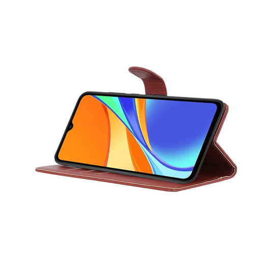 Xiaomi Redmi 9C Plånboksfodral med Stativ - Brun image 2