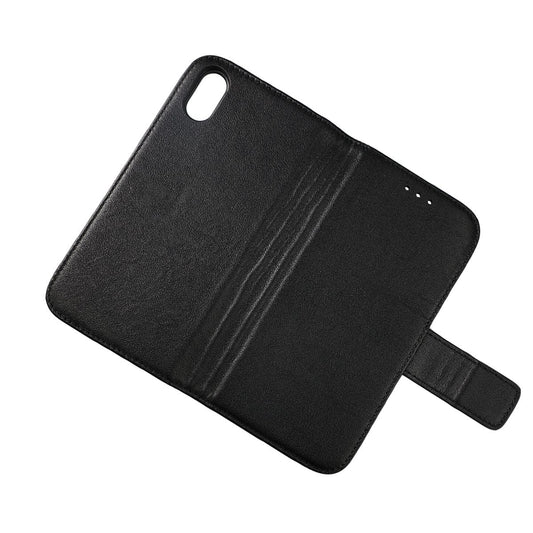 iPhone X/XS Plånboksfodral Läder Rvelon - Svart image 4