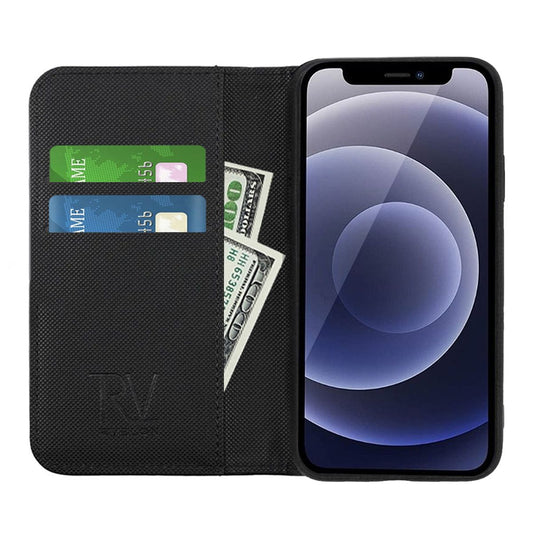 iPhone 13 Mini Plånboksfodral Magnet Rvelon - Svart image 2